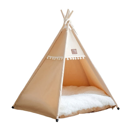 Linen Pet Tent Bed